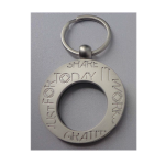 Silver Keychain Medallion Holder